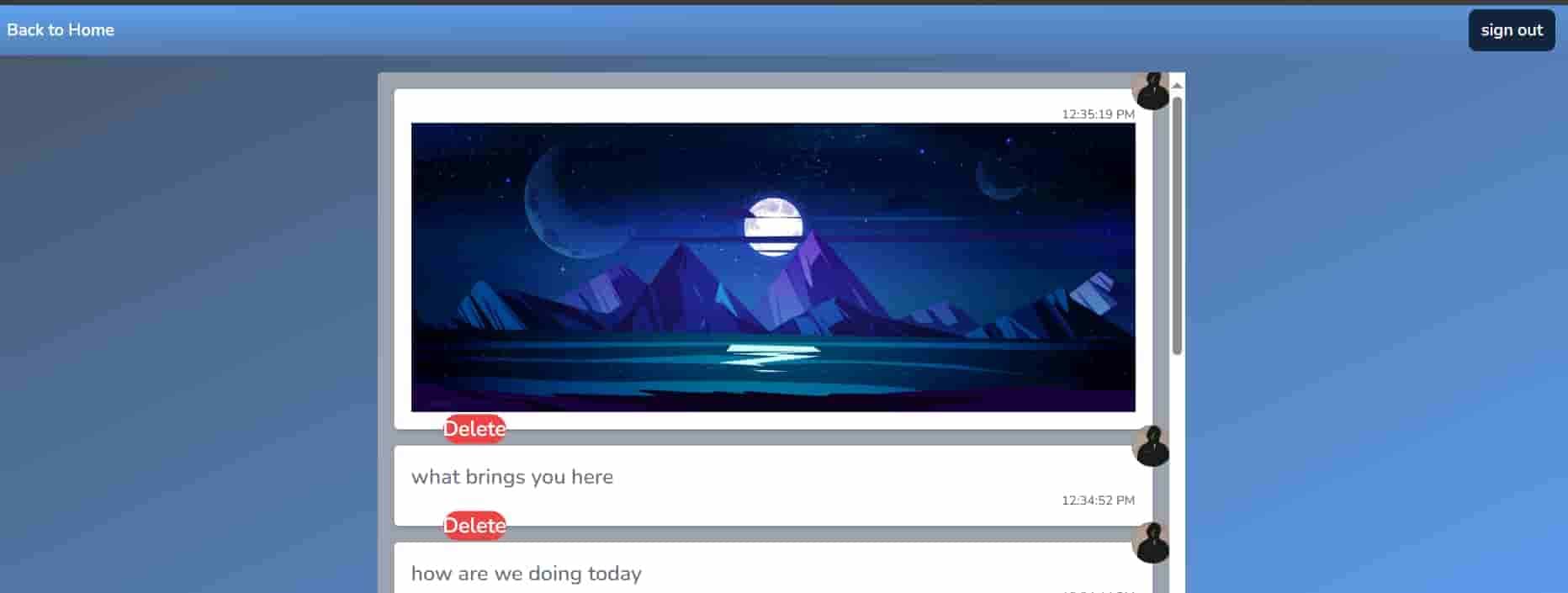 Flowsphere-Chatting App project screenshot