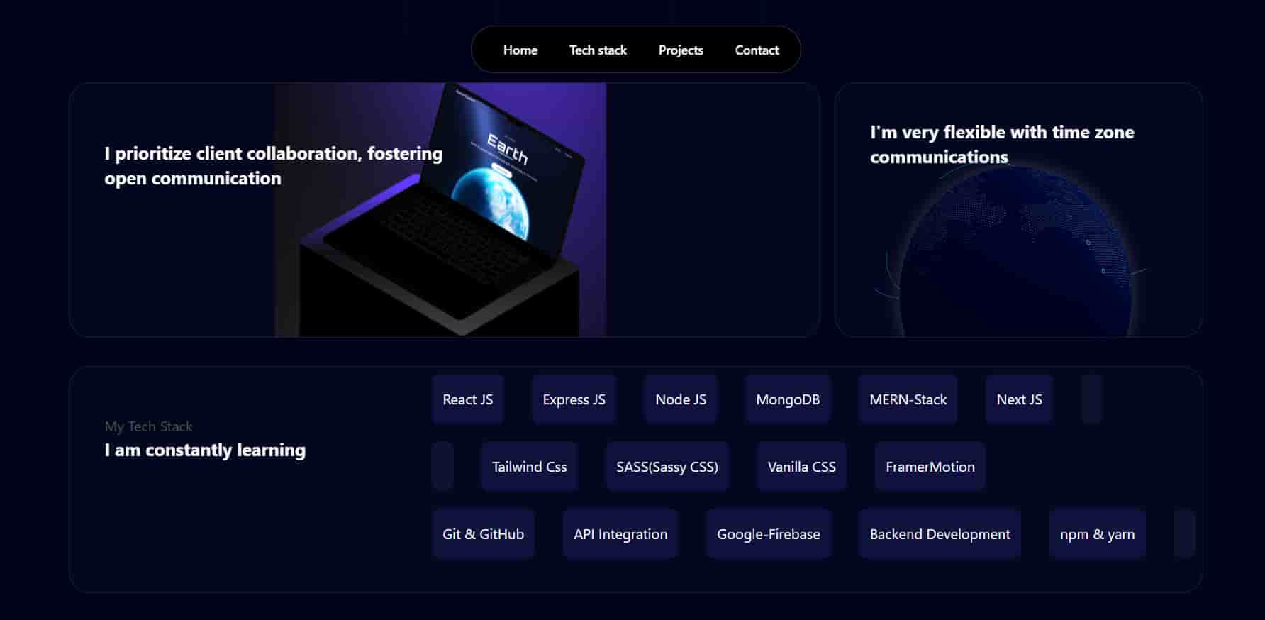 Portfolio-My Digital Domain project screenshot